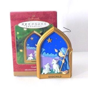 2 For $25 | Vintage 2000 Hallmark Keepsake Godson Ornament
